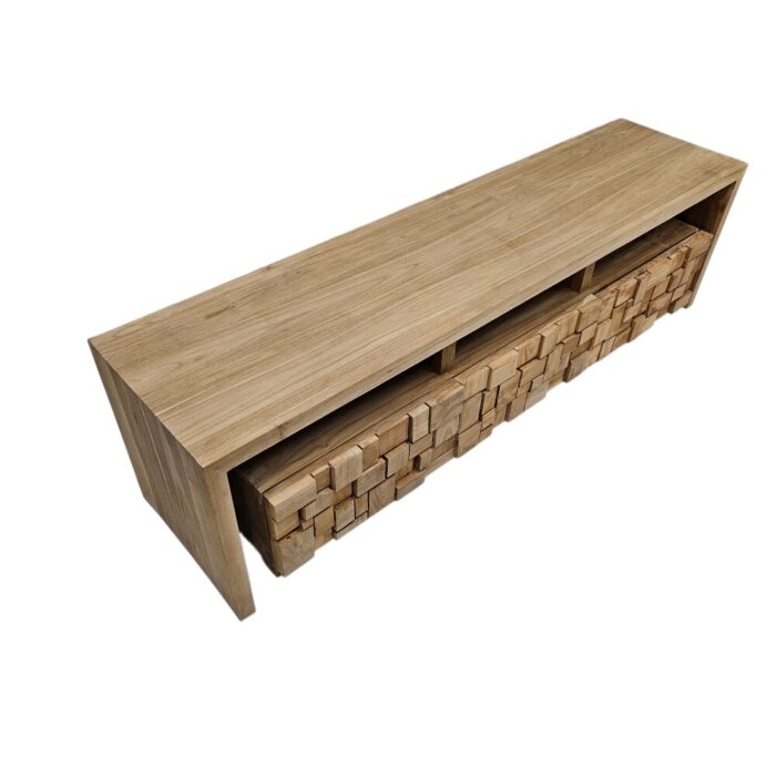 Coda Media Unit Teak APM0001 Side Coda Media Unit Teak APM0001 Side