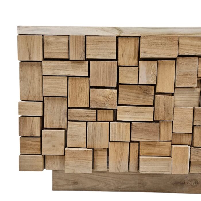 Coda Teak Media Unit APM0200 Close Up View