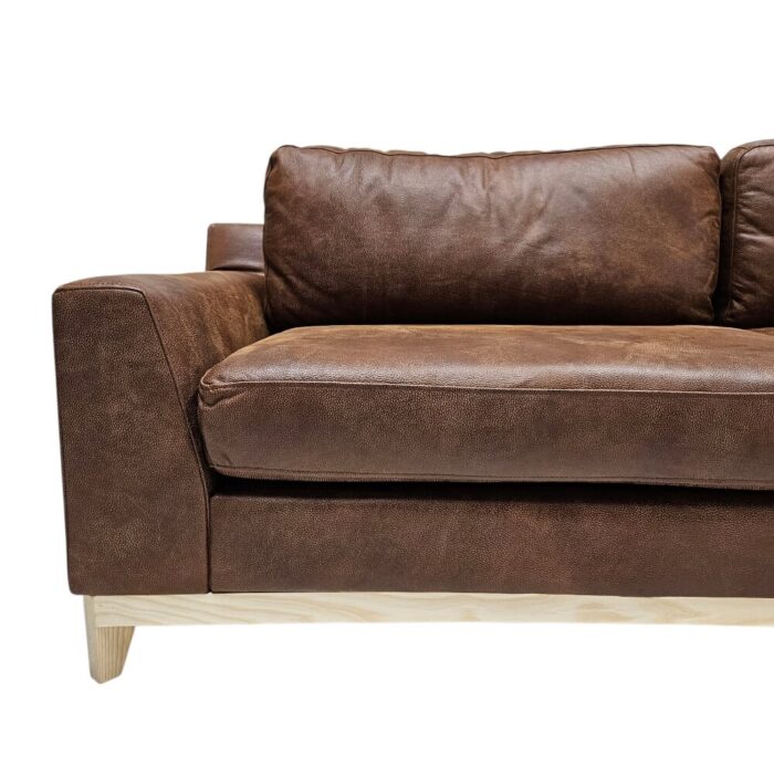 Freya Leather Couch FCL3701LA Close Up Front