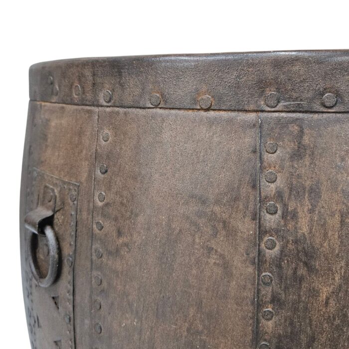 Iron Drum Side Table KMF25037 Close Side