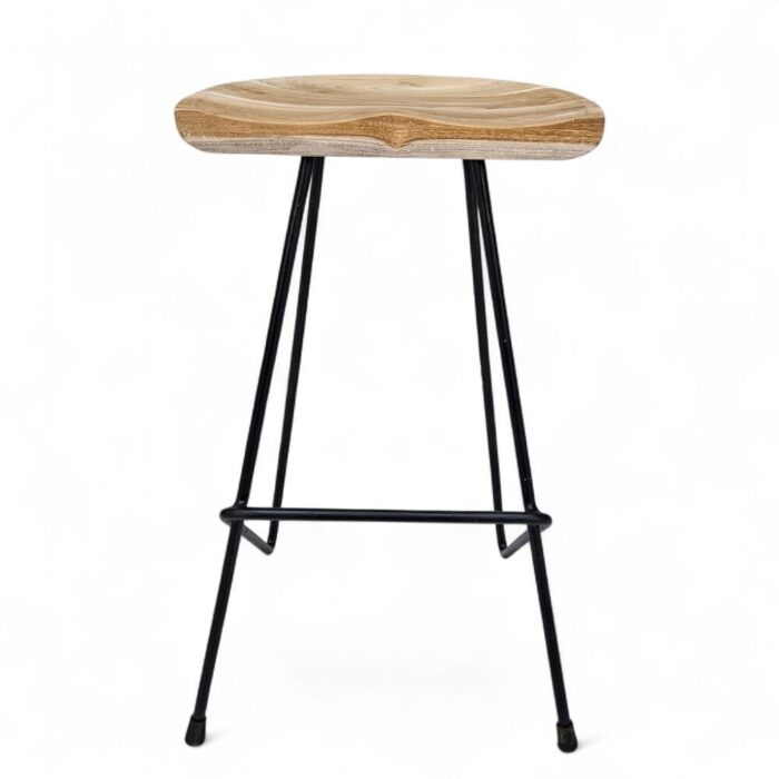 Kano Bar Stool Teak PUT5072 Front Kano Bar Stool Teak PUT5072 Front