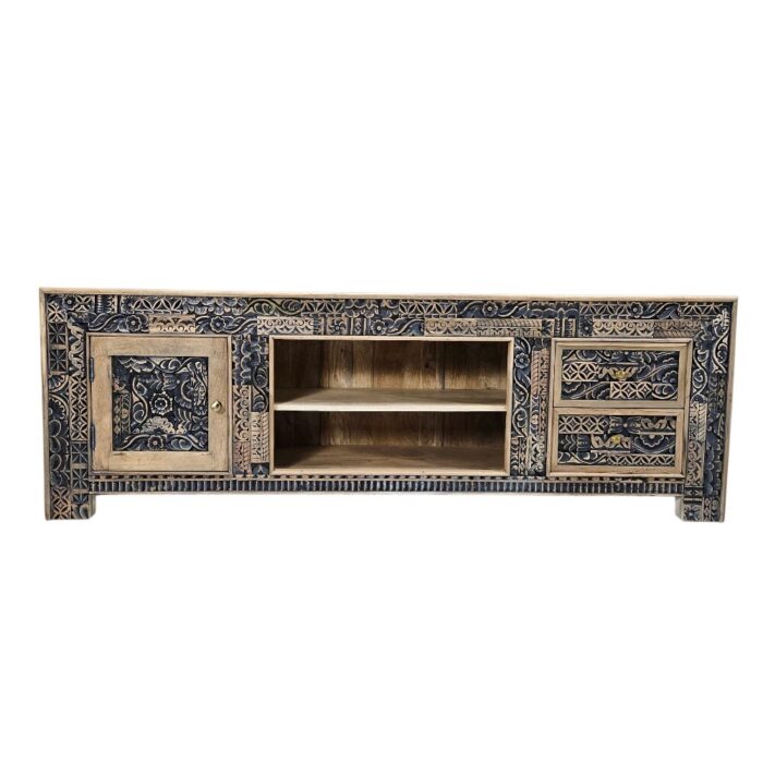Lazuli Carved Tv Unit KMF26165 Front Lazuli Carved Tv Unit KMF26165 Front