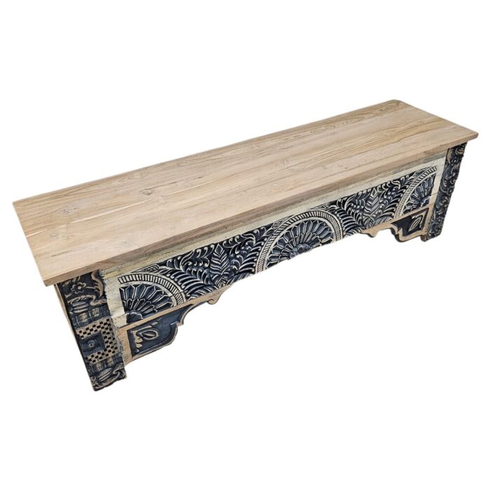 Onyx Detailed Carved Bench KMF37004 Side Onyx Detailed Carved Bench KMF37004 Side