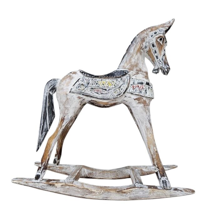 Wooden rocking horse