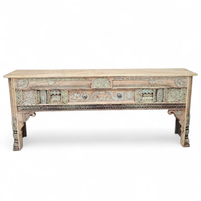 Aziza Carved Console Table KMF15364 Main Aziza Carved Console Table
