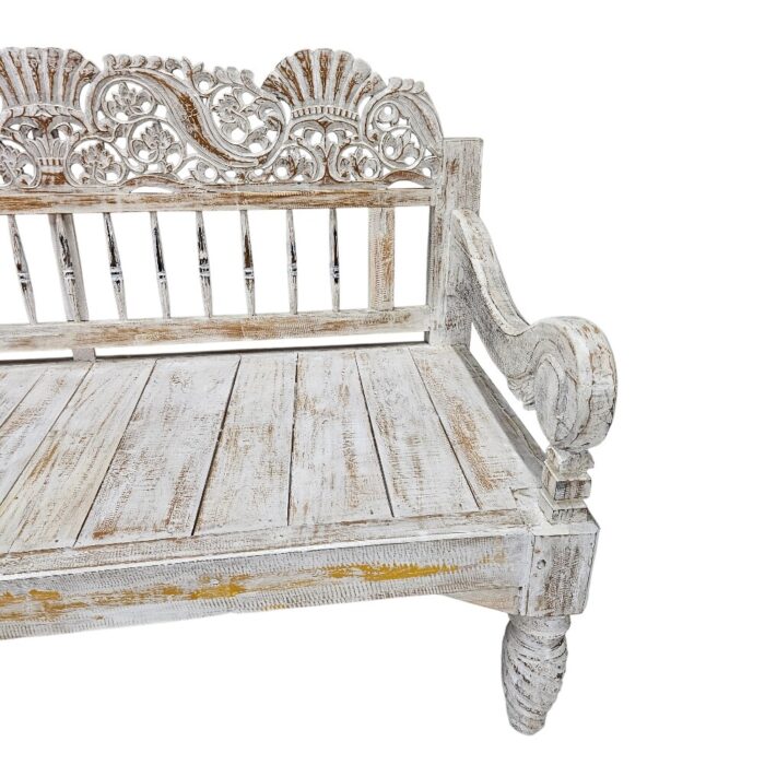 Carved Bench Shani BEB6601 Close