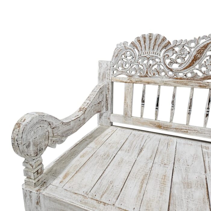 Carved Bench Shani BEB6601 Close Side