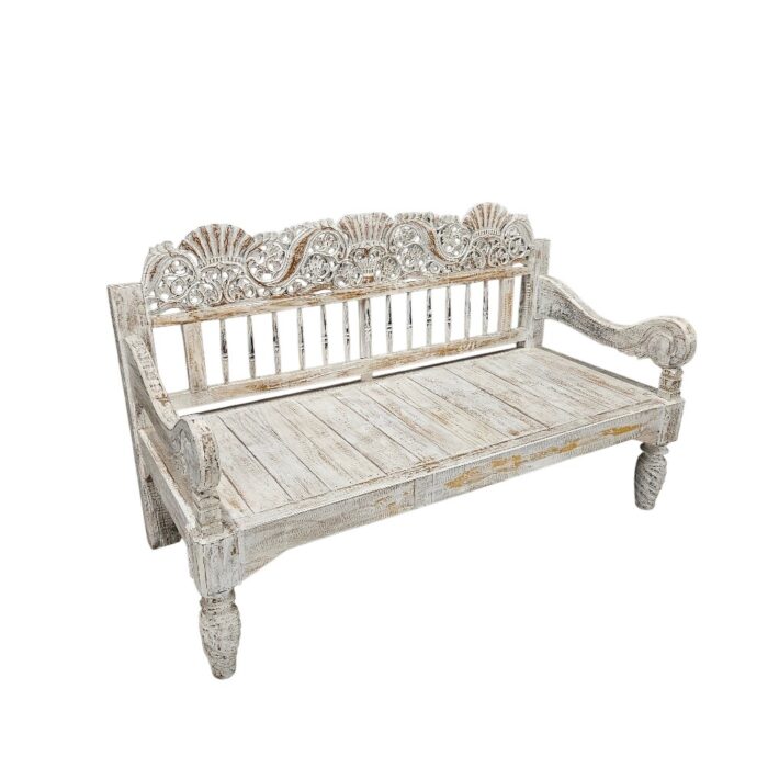 Carved Bench Shani BEB6601 Side