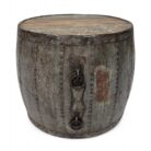 Drum Iron Side Table