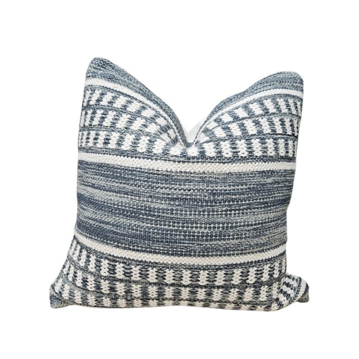 India Teal Feather Scatter Cushion Main Blues Scatter Cushion