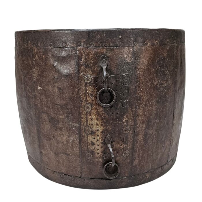 Iron Drum Side Table Front KMF25039A Iron Drum Side Table