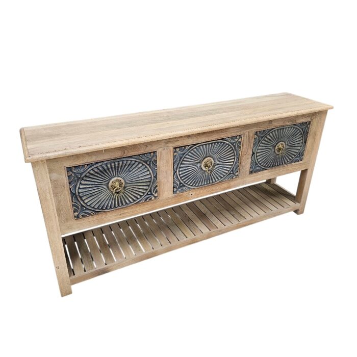 Lazuli Console Table KMF15360 Side Carved Lazuli Console Table