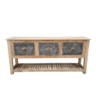 Carved Lazuli Console Table