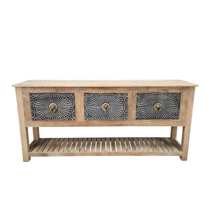 Lazuli Console Table KMF15360 Top Carved Lazuli Console Table