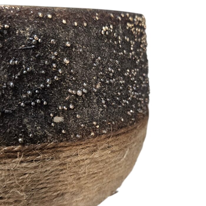 Metal Rope Pot 8cm KMH4318B Close