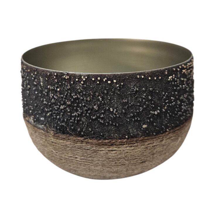 Metal Rope Pot 8cm KMH4318B Top