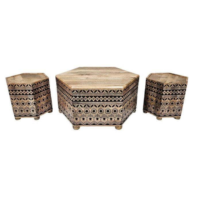 Morocco Coffee Table Set KMF32068 Apart Morocco Coffee Table Set