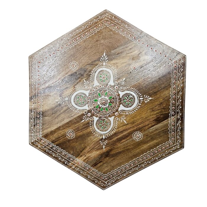 Morocco Side Table Set KMF32066 Brown Top View Morocco Side Table