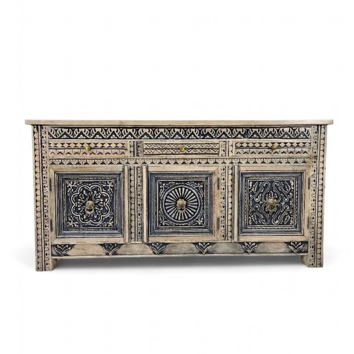 Onyx Carved Sideboard Main Front KMF19340 Onyx Carved Sideboard