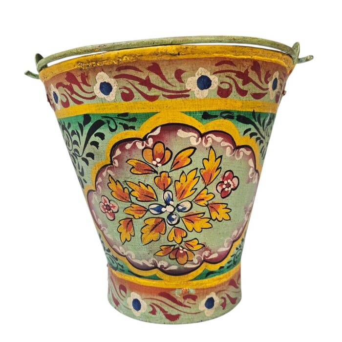 Painted Metal Bucket KMH9960D Front Painted Metal Bucket KMH9960D Front