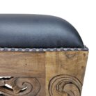 Polos Teak And Leather Bench