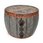 Side Table Iron Drum