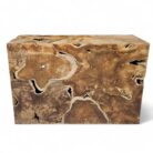 Teak Slice Console Table