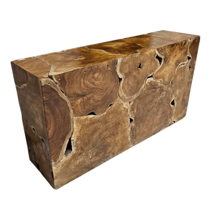 Teak Slice Console Table INJ9851 Side Teak Slice Console Table