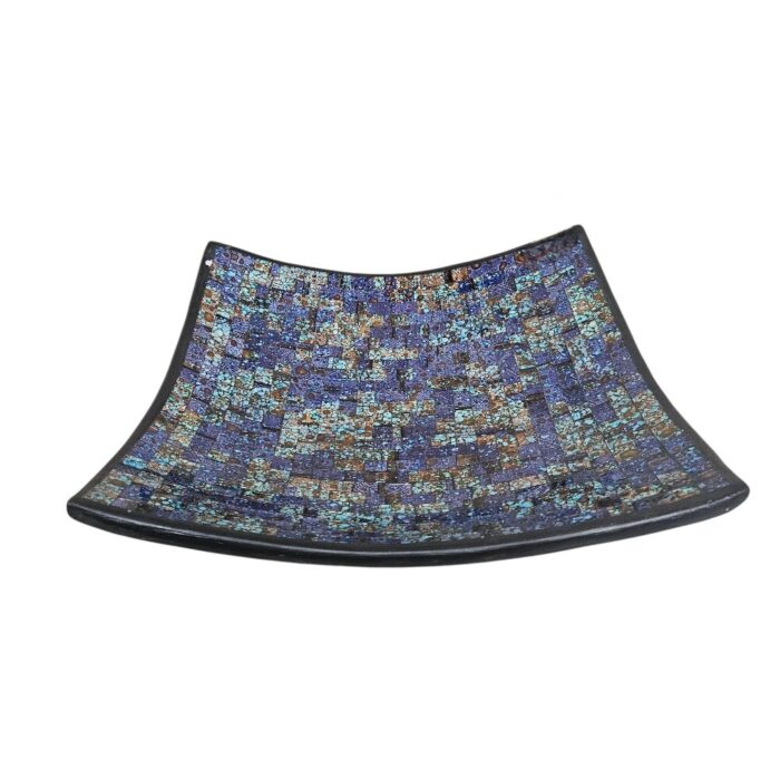 Blue And Purple Mosaic Bowl YUB1502 Front