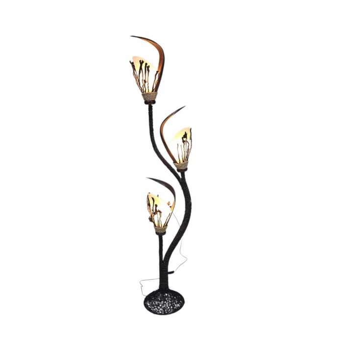 Cami 3 Tier Palm Lamp JME0038 On Cami 3 Tier Palm Lamp JME0038 On