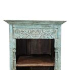 Carved Teal Bookshelf KMF10110 Close