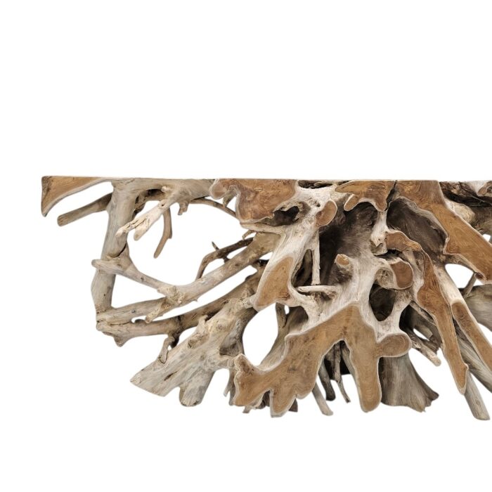 Comsole Root Scoop Table INJ5420 Close Front root wood scoop table