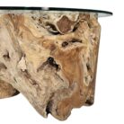 rustic teak root coffee table