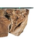 rustic teak root coffee table