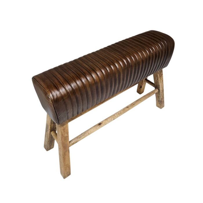 Henston Leather Bench KMF3435 Side