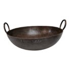 Kadai Iron Bowl With Handle KMH9098 Front