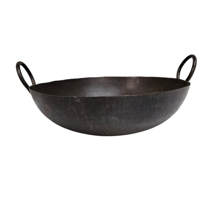 Kadai Iron Bowl With Handle KMH9098 Front (2)