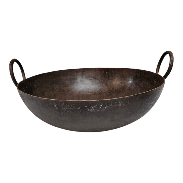 Kadai Iron Bowl With Handle KMH9098 Front