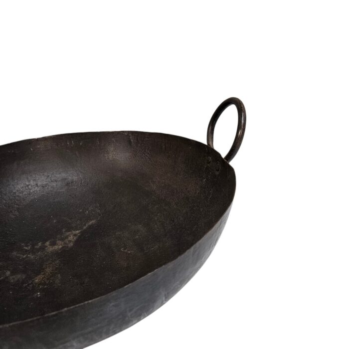 Kadai Iron Bowl With Handle KMH9098 close