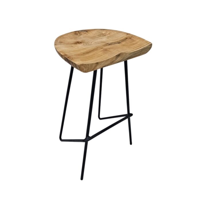 Kano Counter Stool Teak With Metal RAM6505 Side Kano Counter Stool Teak With Metal RAM6505 Side
