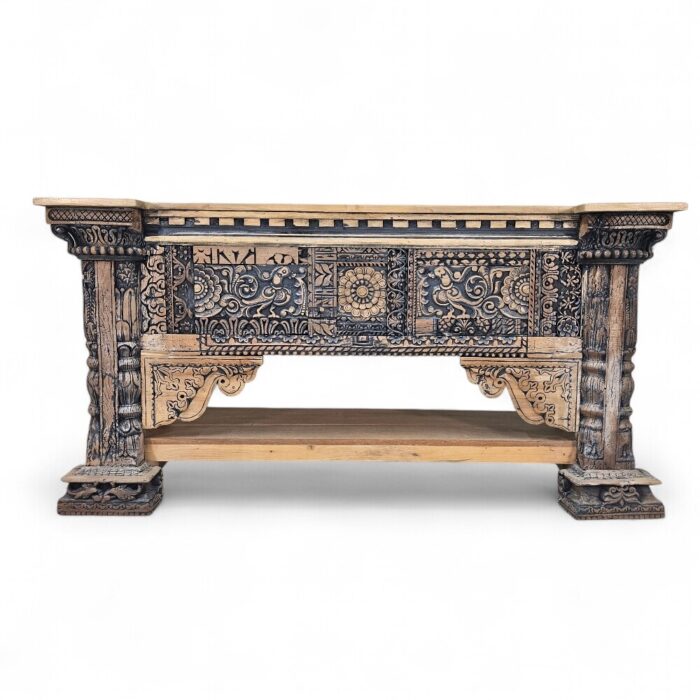 Lazuli Carved Console KMF15370 Main Lazuli Carved Console Table