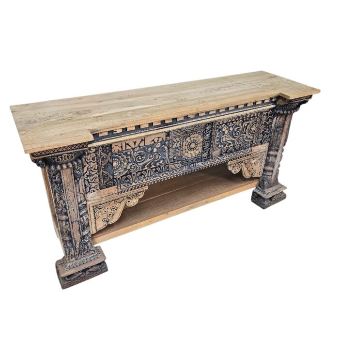 Lazuli Carved Console KMF15370 Side Lazuli Carved Console KMF15370 Side