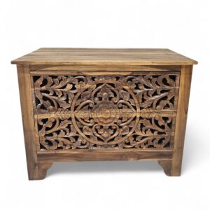 solid teak chest of drawers