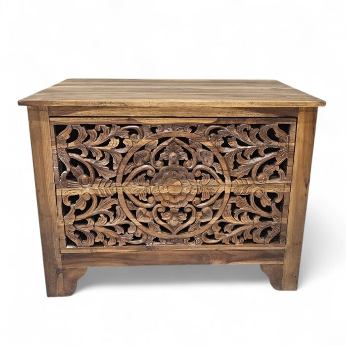 solid teak chest of drawers