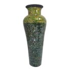 Green Pottery Mosaic Vase