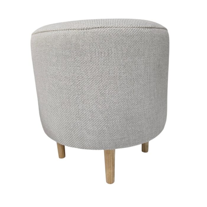 Round Ottoman Eggshell URF2006B Round Ottoman Eggshell URF2006B
