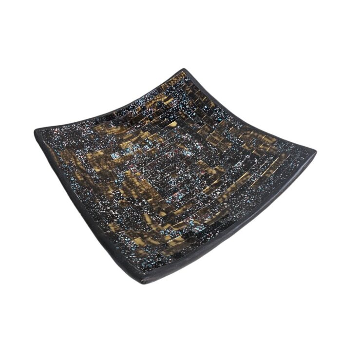 Speckle Mosaic Square Bowl