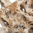 Steel and Teak Root Console Table NJA9608A Close Up View