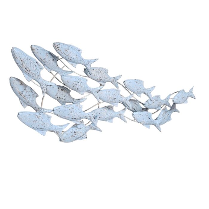 Swimming Fish Wall Panel Blue IWD0046 Side