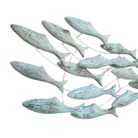 Swimming Fish Wall Panel Blue IWD0046A Close